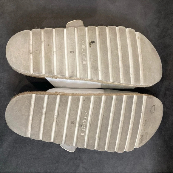 J SLIDES Sz 9 Leighton Leather Adjustable Buckle Closure Slip On Sandals - Picture 12 of 12